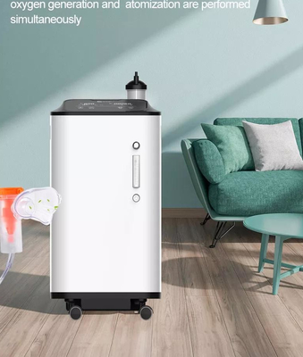 Nebulizatörlü Ev Tipi Tıbbi 10L Taşınabilir Oksijen Konsantratörü