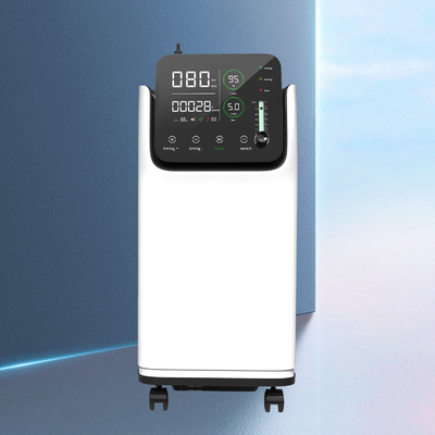 Ev Hastanesi Nebulizatörlü ve 10&quot; LED Ekranlı 5 Litrelik Oksijen Konsantratörü