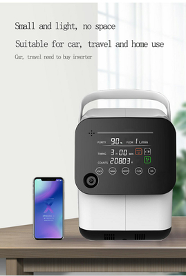 Sessiz O2 Oksijen Nefes Makinesi Ev Oksijen Ekipmanları 1-7 Litre Ayarlanabilir